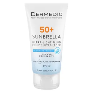 کرم ضد آفتاب بدون رنگ درمدیک spf50 مدل DY مناسب پوست های خشک حجم 50 میلی لیتر