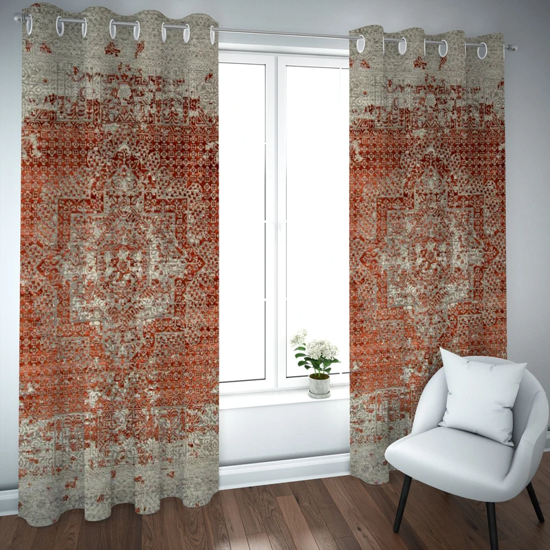 پرده مدل چاپی هازان سایز 300×150 سانتی متر 