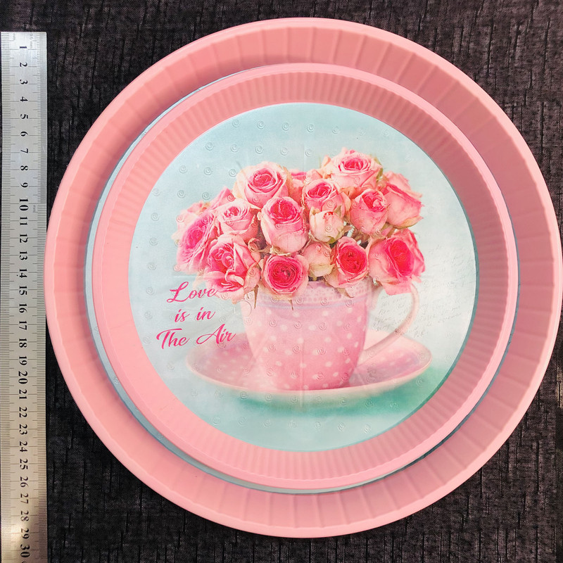 سینی مدل Cup of Rose بسته دو عددی