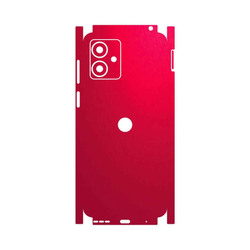 برچسب پوششی ماهوت مدل Matte-Warm-Red-FullSkin مناسب برای گوشی موبایل موتورولا Moto G14