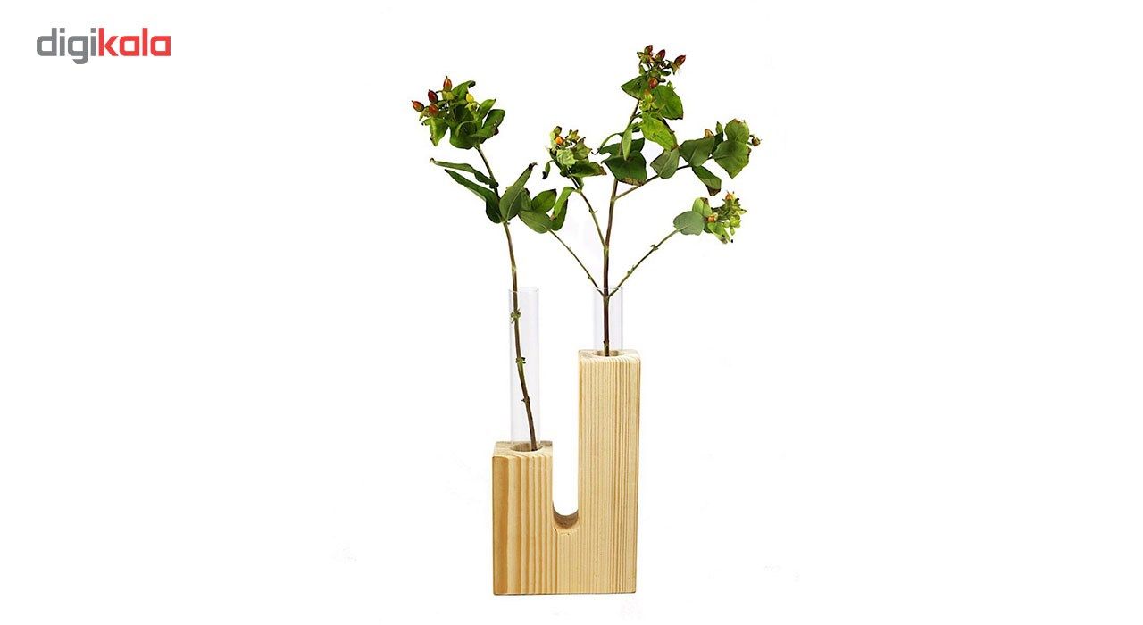 گلدان چوبی گلدونه مدل GWV02 main 1 1