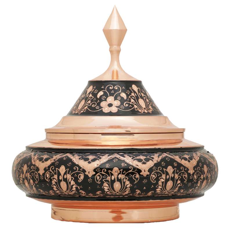 شکلات خوری مسی میراث مدل الماس تراش کد mb103