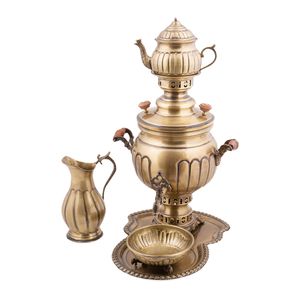 سرویس سماور 5 پارچه برنجی کد p1000050