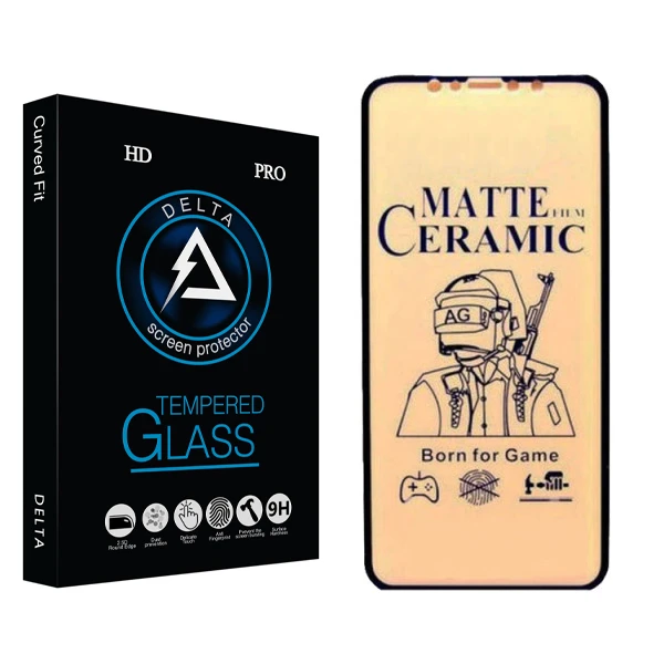 محافظ صفحه نمایش مات دلتا مدل HD مناسب برای گوشی موبایل اپل iphone 11pro