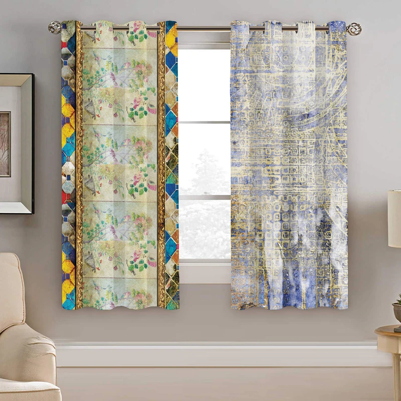 پرده نیروانا طرح سنتی مدل مخمل کد 4882 سایز 140×200 سانتی متر