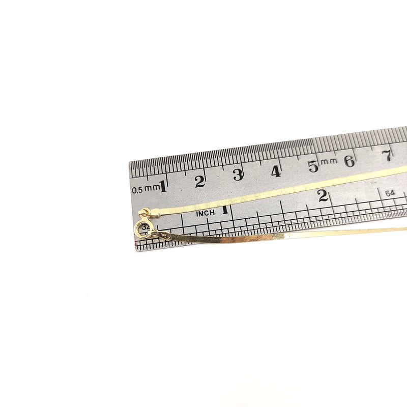 زنجیر طلا 18 عیار زنانه طلا و جواهرسازی افرا مدل هرینگ بون 282252