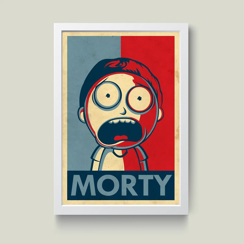 تابلو مدل دکوراتیو ریک اند مورتی Rick and morthy کدG10-10