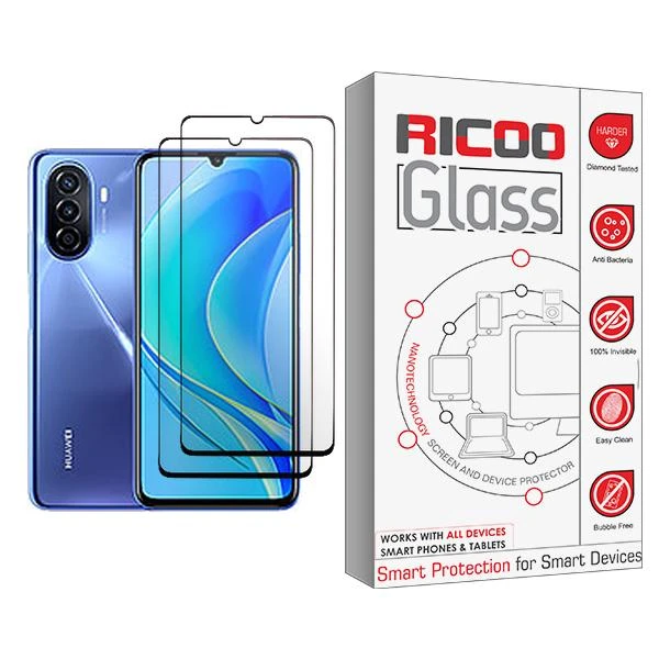 محافظ صفحه نمایش سرامیکی ریکو مدل Ricoo Glass2 مناسب برای گوشی موبایل هوآوی nova Y70 Plus بسته دو عددی