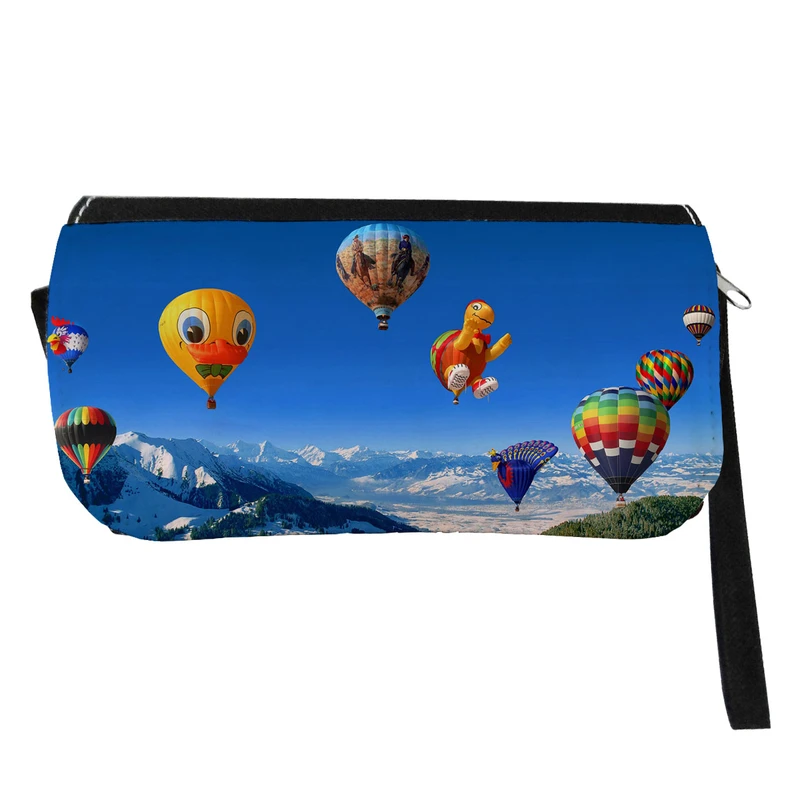 جامدادی مدل دوزیپ طرح بالون های رنگارنگ کد NI868