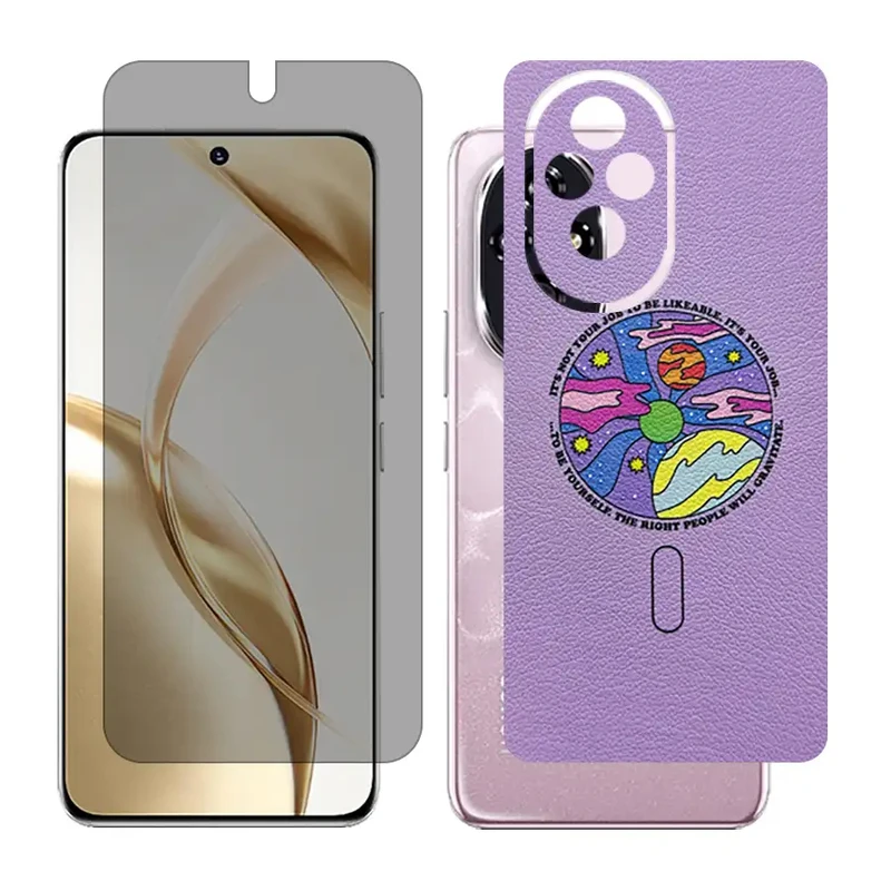 محافظ صفحه نمایش حریم شخصی گلس مدل Together مناسب برای گوشی موبایل آنر 200 به همراه برچسب پوششی پشت گوشی