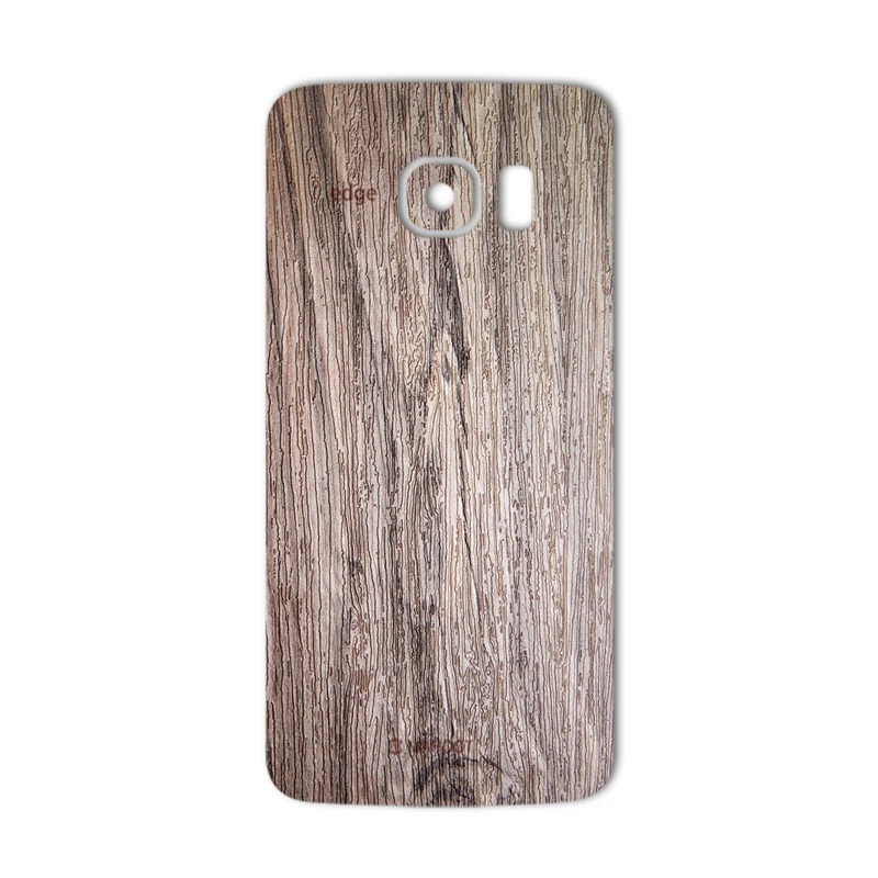برچسب تزئینی ماهوت مدل Walnut Texture مناسب برای گوشی Samsung S6 Edge