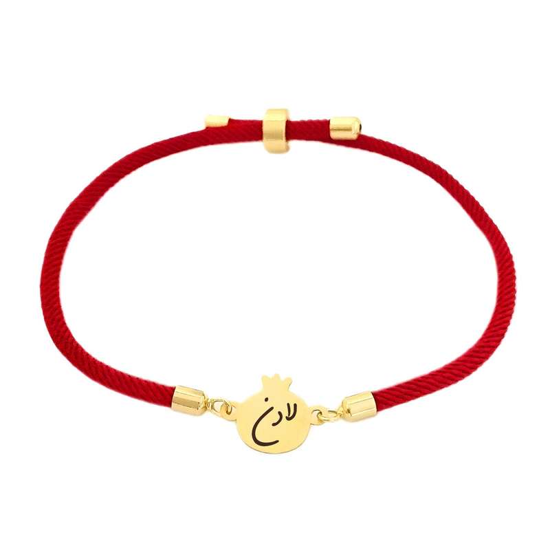 دستبند طلا 18 عیار دخترانه لیردا مدل اسم لادن nar دستبند طلا 18 عیار دخترانه لیردا مدل اسم لادن nar