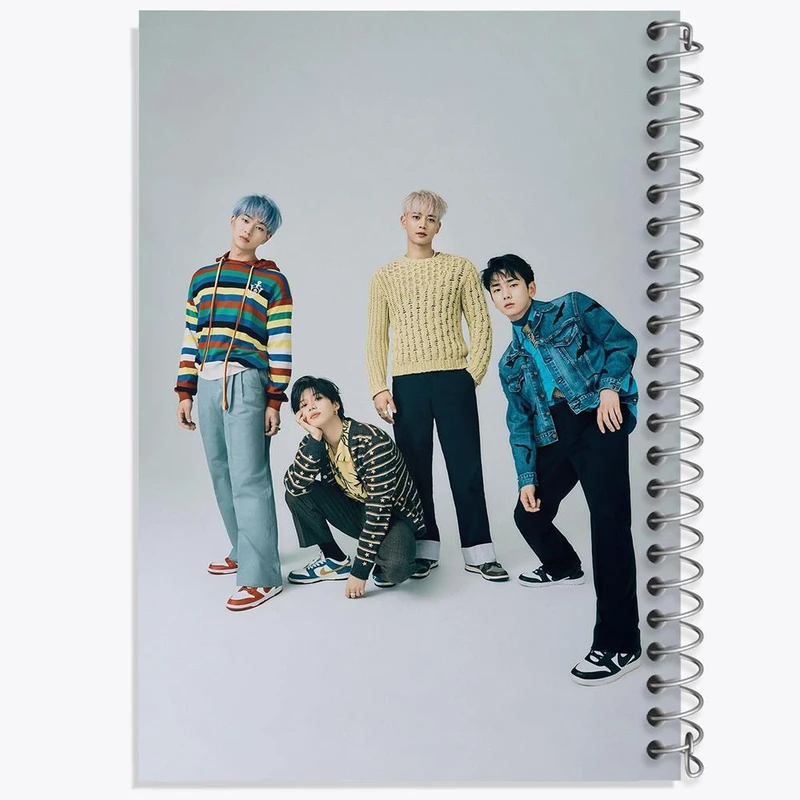 دفتر ژورنال نویسی 50 برگ خندالو مدل نقطه ای طرح گروه شاینی Shinee کد 21365