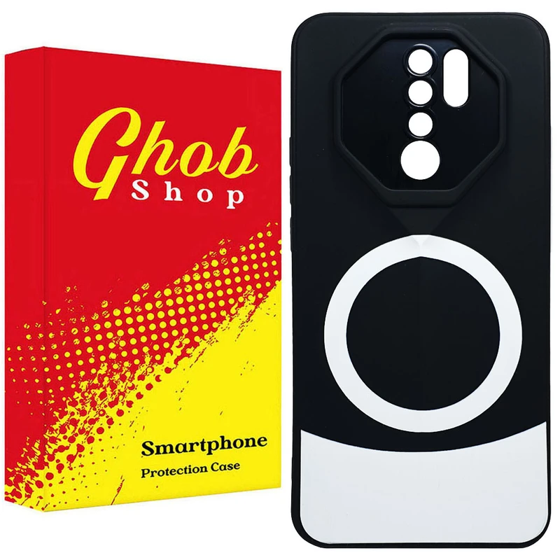 کاور قاب شاپ مدل مگ سیف طرح دو رنگ مناسب برای گوشی موبایل شیائومی Redmi Note 8 Pro 