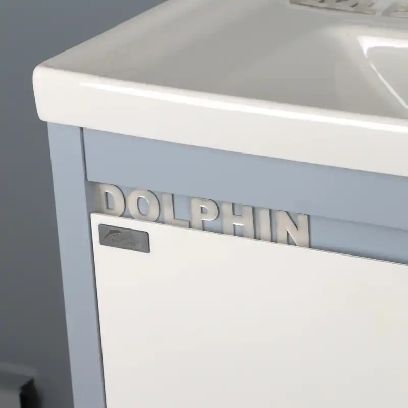 ست کابینت و روشویی دلفین مدل 7345-Gr به همراه آینه