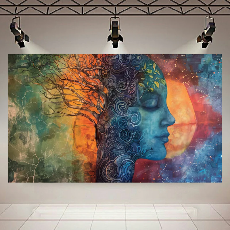 پوستر پارچه ای طرح مخمل روانشناسی مدل نمادهای ذهنی کد AR3058474