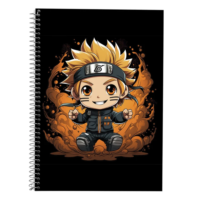 دفتر زبان 50 برگ مدوپد مدل دوخط طرح Naroto کد DF11396