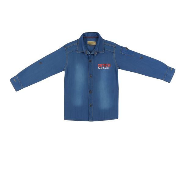 پیراهن آستین بلند یقه برگردان پسرانه مدل 501057A