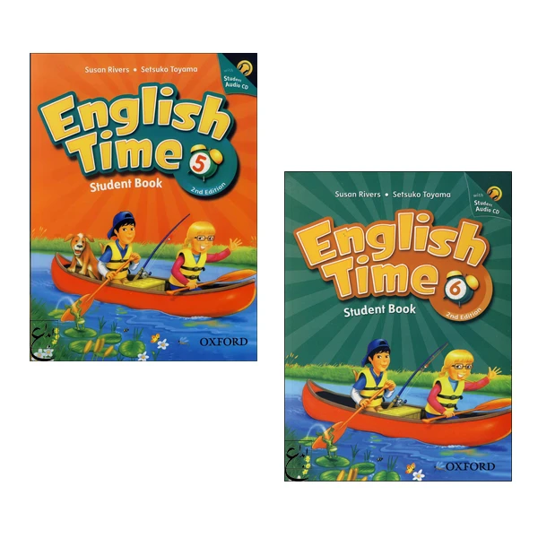 کتاب English Time 5_6 اثر جمعی از نویسندگان انتشارات ابداع 2 جلدی