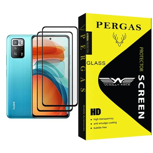 محافظ صفحه نمایش وایلی نایس مدل Pergas Glass MIX002 مناسب برای گوشی موبایل شیائومی Poco X3 GT بسته دو عددی