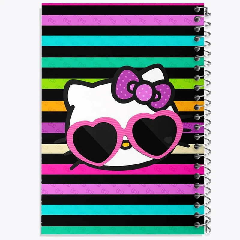 دفتر نت موسیقی 50 برگ خندالو مدل هلو کیتی Hello Kitty کد 2467