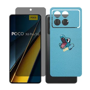 Glass Together model privacy Screen Protector Suitable for Xiaomi Poco X6 Pro Mobile Phone with Back cover sticker