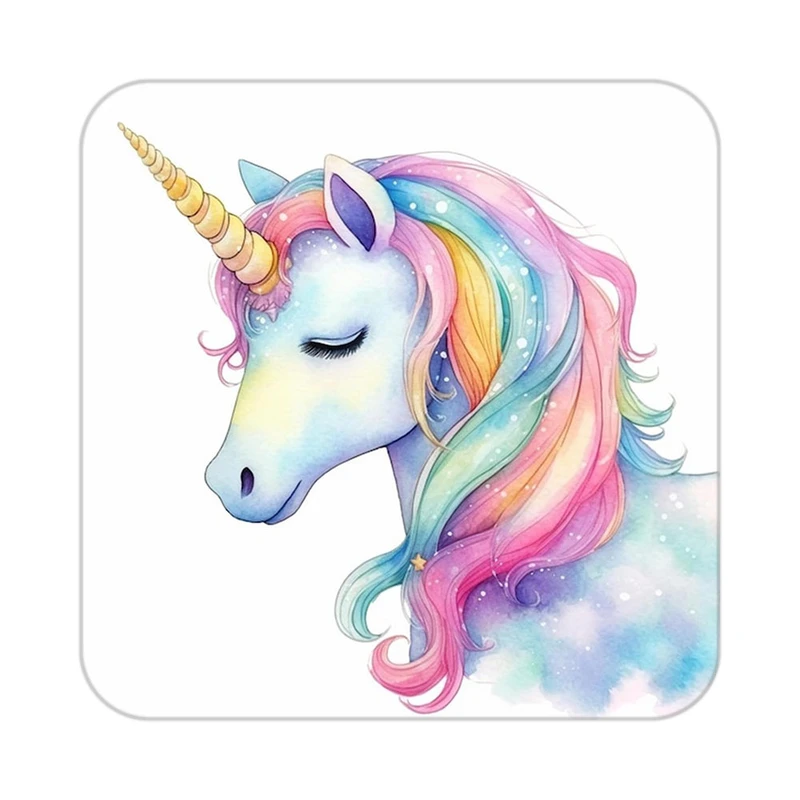 زیر لیوانی کاکتی طرح اسب تک شاخ و یونیکورن مدل mp32872