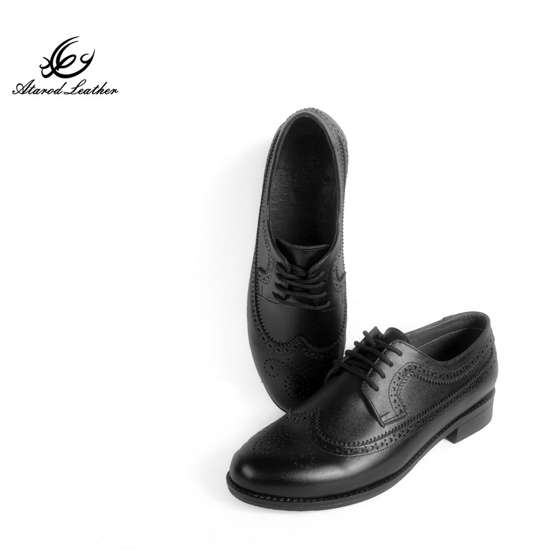 کفش زنانه چرم عطارد مدل چرم طبیعی کد SH148