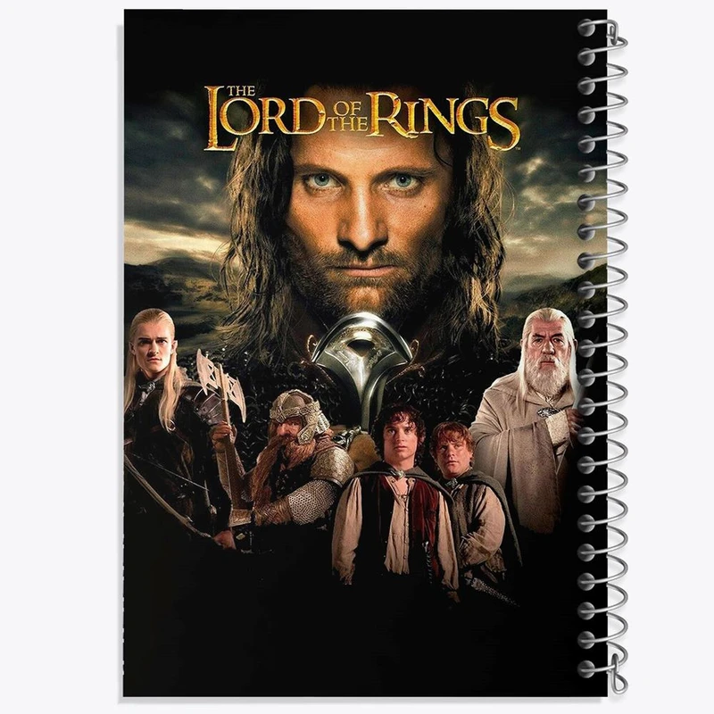 دفتر شطرنجی 50 برگ خندالو طرح ارباب حلقه ها Lord of the Rings کد 4763