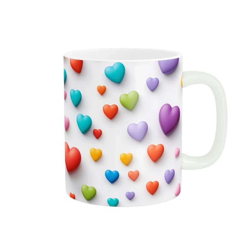 ماگ پاد آفرین طرح قلب کد 714