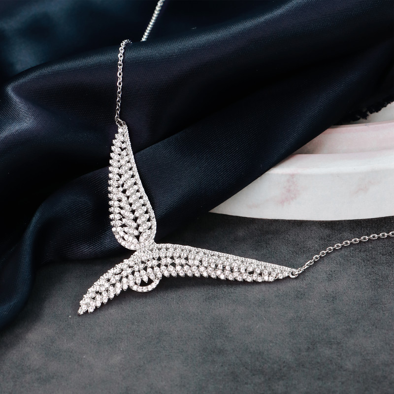 سرویس نقره زنانه جی تی ای مدل زنجیری