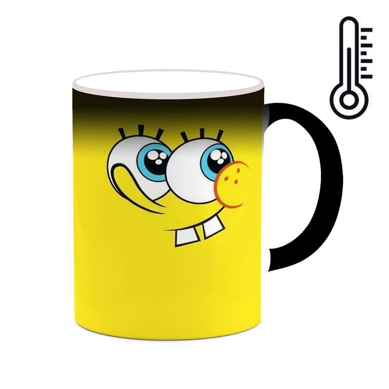 ماگ حرارتی کاکتی مدل کارتون باب اسفنجی کد mgh23482