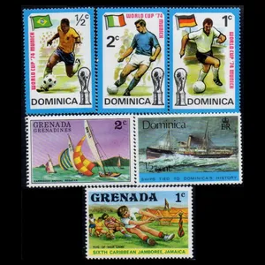 تمبر یادگاری مدل خارجی مجموعه 6 عددی 