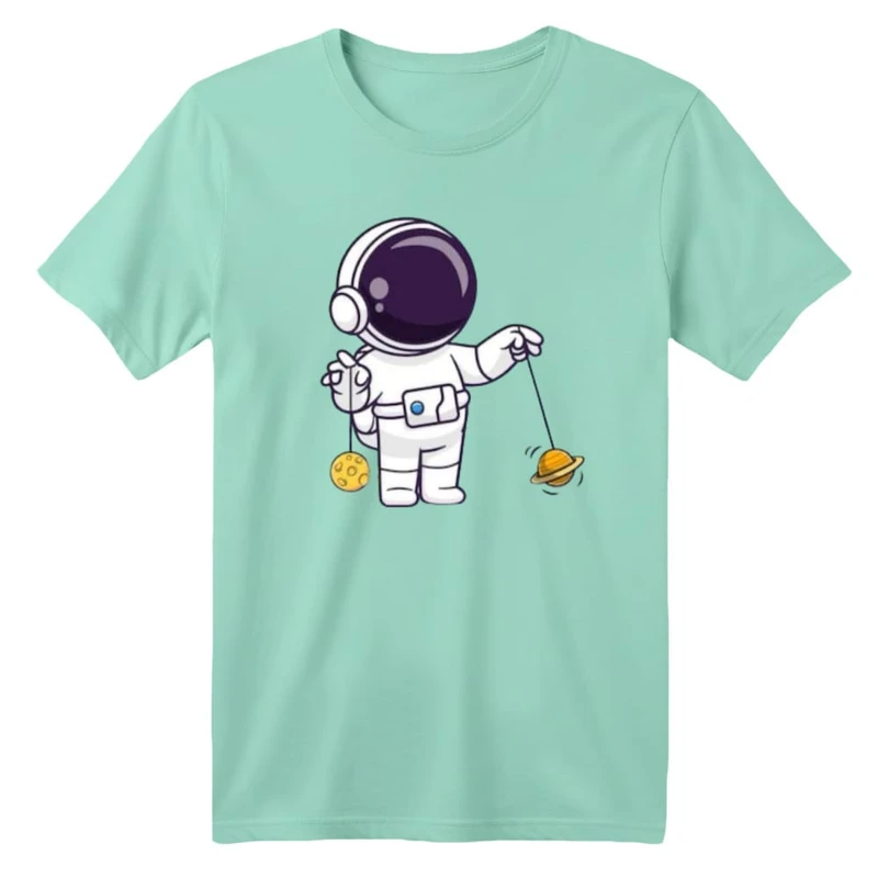 تی شرت آستین کوتاه بچگانه مدل فضانورد کد ۲