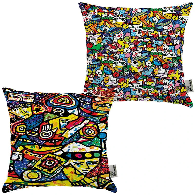 کوسن رنس مدل SS21-10003-10004 مجموعه 2 عددی