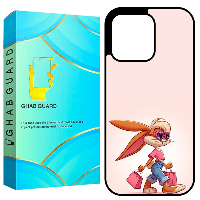 کاور قاب گارد طرح خرگوش مدل GCHP16P مناسب برای گوشی موبایل اپل iPhone 16 Pro