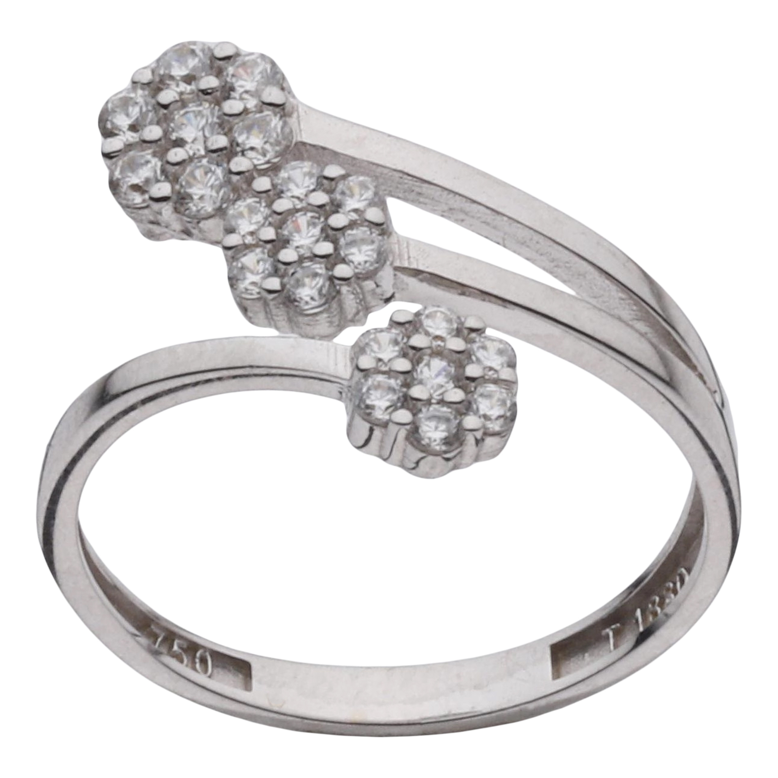 انگشتر طلا 18 عیار زنانه مایا ماهک مدل MR1139 طرح فلاور