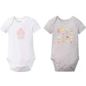 بادی آستین کوتاه نوزادی لوپیلو مدل 11Jan مجموعه ۲ عددی