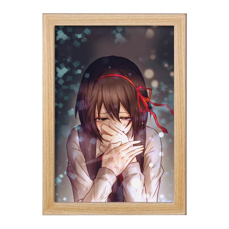 تابلو خندالو مدل میتسویا میامیزو انیمه یورنیم Your Name  کد 16263