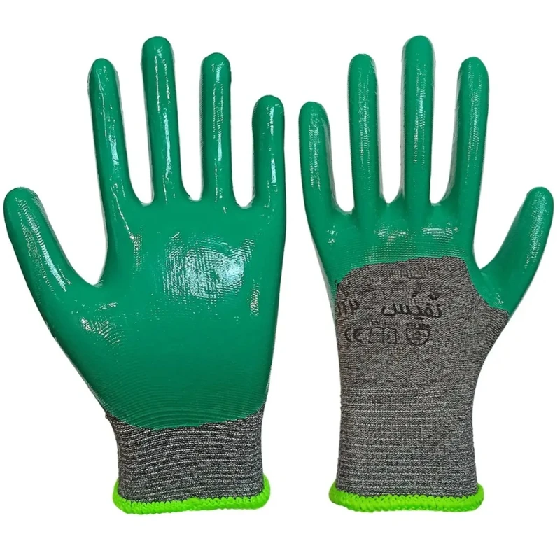 دستکش ایمنی نفیس  مدل نیتریل 