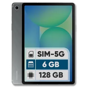تبلت 10.9 اینچ سامسونگ مدل Galaxy Tab S10 Lite 5G با ظرفیت 128 گیگابایت و رم 6 گیگابایت، قابلیت پشتیبانی از سیم‌ کارت، رزولوشن دوربین اصلی ۸ مگاپیکسل، پشتیبانی از قلم