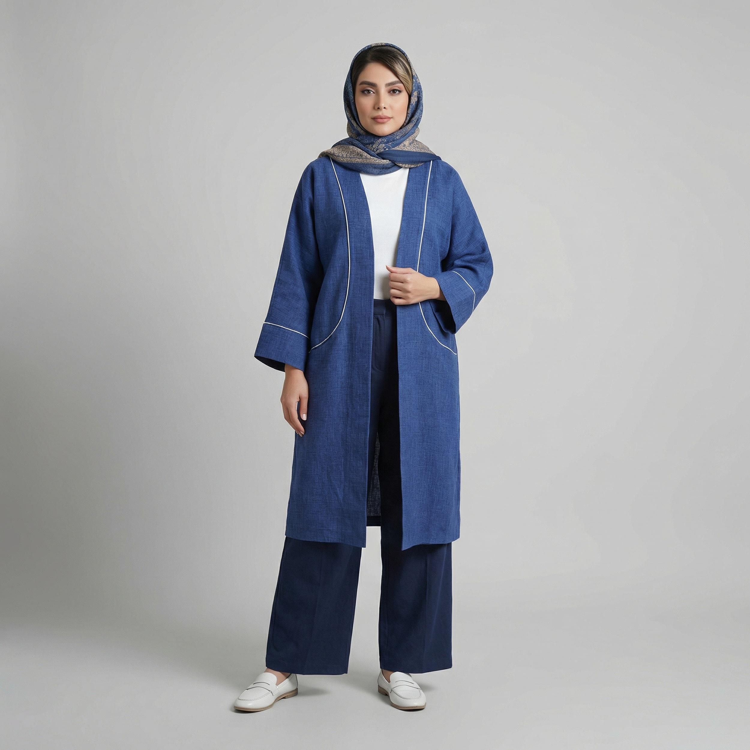 مانتو زنانه السانا مدل بردین کد 208905