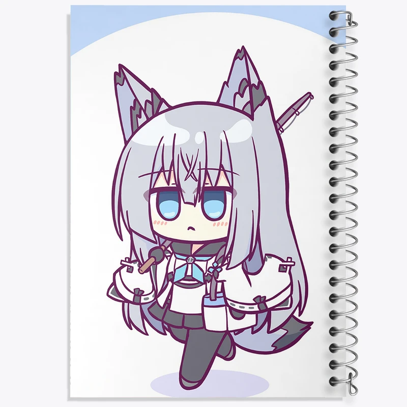 دفتر ژورنال نویسی 50 برگ خندالو مدل نقطه ای طرح بازی آزور لین (Azur Lane) کد 34263