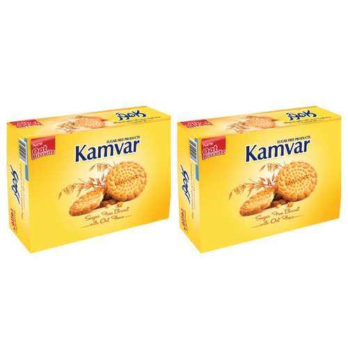 بیسکویت جو رژیمی با آرد یولاف کامور - 500 گرم بسته 2 عددی
