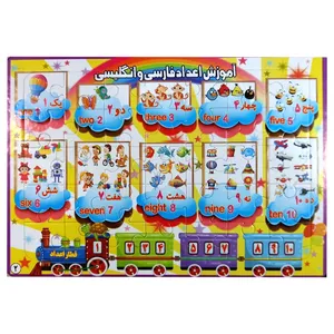 پازل 35 تکه مدل آموزش اعداد فارسی و انگلیسی