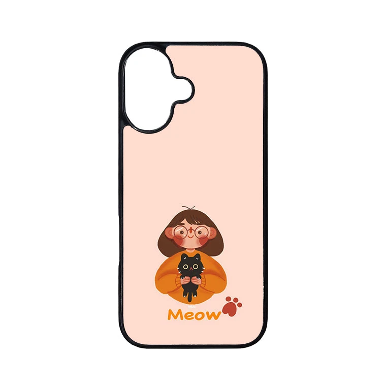 کاور گالری وبفر طرح دختر و گربه مناسب برای گوشی موبایل اپل iphone 16