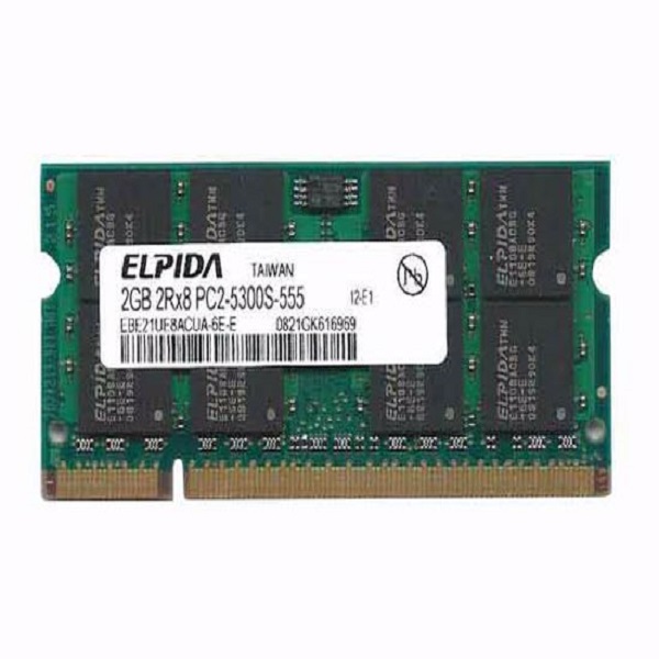 رم لپتاپ DDR2 تک کاناله 667 مگاهرتز CL6 الپیدا مدل PC2-5300 ظرفیت 2 گیگابایت