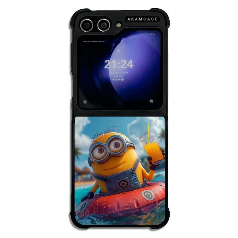 کاور آکام مدل AMC-WSGZFLIP5-MINIONS5 مناسب برای گوشی موبایل سامسونگ Galaxy Z Flip 5
