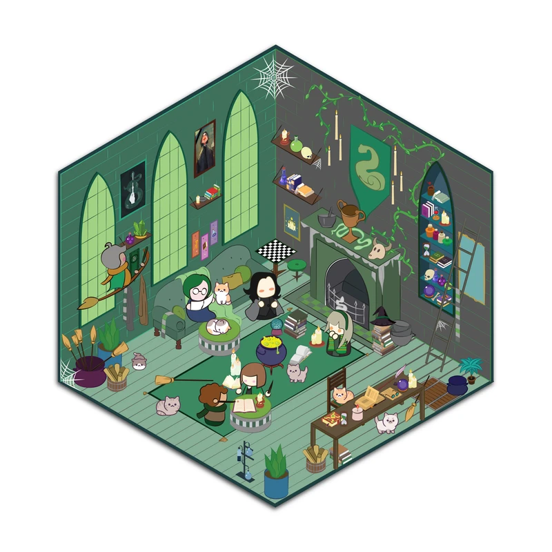 برچسب مدل سه بعدی طرح هری پاتر