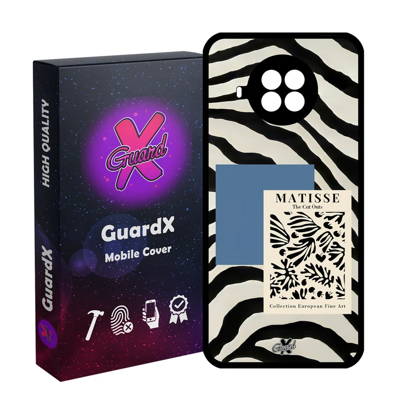 کاور گارد ایکس طرح Zebra مدل Glass10568 مناسب برای گوشی موبایل شیائومی  MI 10T Lite/Redmi Note 9 Pro 5G/10I 5G